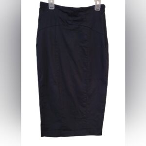 7th Avenue New York & Company below knee black pencil skirt with side zipper